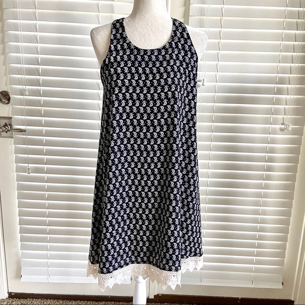 Nordstrom Basil & Lola Small Black Crochet Dress